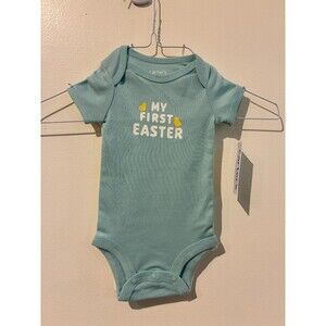 NWT Carter's Just One You 2-Pack Short-Sleeve Easter Bodysuits - 3M